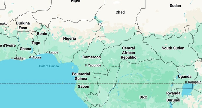 Map of Winko operating region across Africa